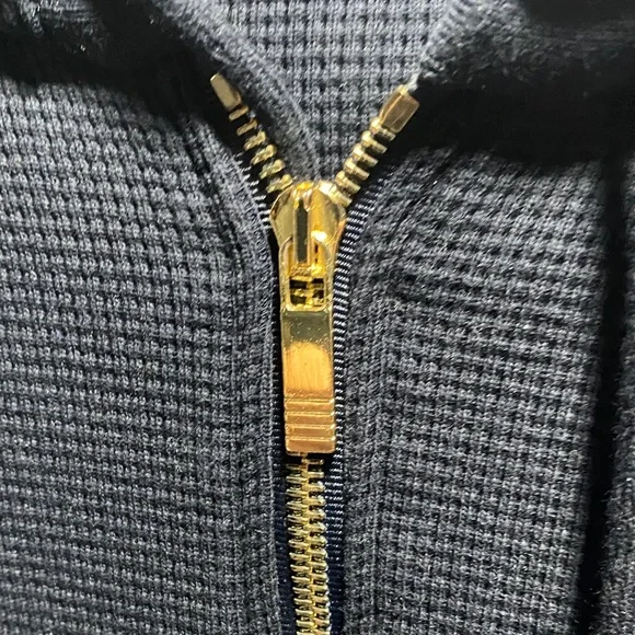 Thom Browne Dark Blue Hoodie with White Stripes - Picture 4 of 8